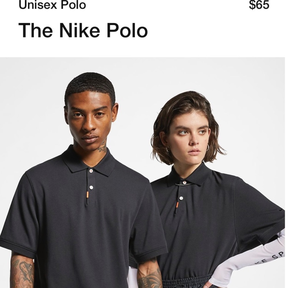 Nike UNISEX polo size medium NWT